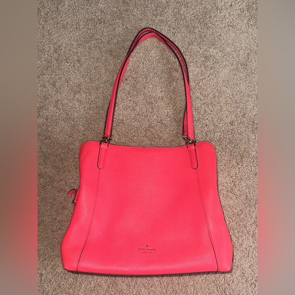 Kate Spade - S338 Medium Shoulder Bag - Light Red/Coral